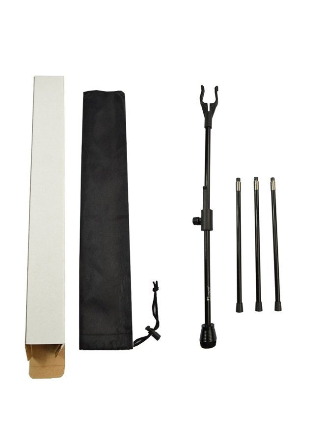 Yls (Black) - Archery Bow Stand Recurve Bow Compound Bow Stand Rack Holder Legs 48cm Height - Image 2