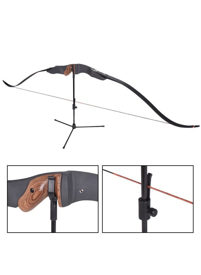 Yls (Black) - Archery Bow Stand Recurve Bow Compound Bow Stand Rack Holder Legs 48cm Height - Image 4