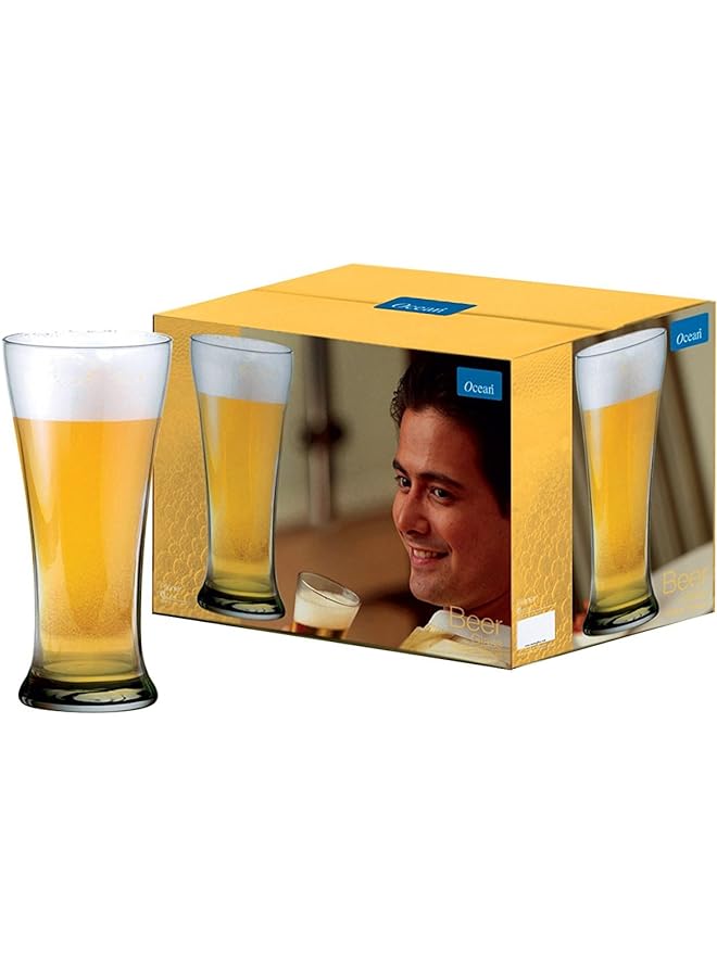 Ocean Pilsner Beer Glasses Clear 400 Ml B0091406
