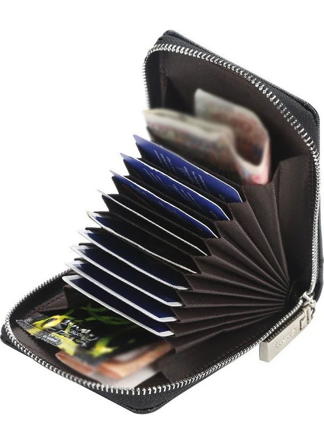 baellerry Leather Wallet for Men and Women with Accordion Credit Card Holder  - Image 2