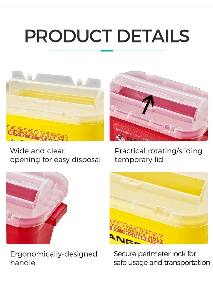 Sharp Container, 10 Liter Capacity, Yellow (BM-020) - Image 2