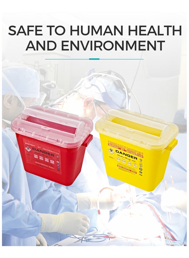 Sharp Container, 10 Liter Capacity, Yellow (BM-020) - Image 3