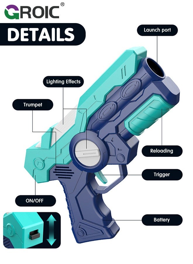 Infrared Laser Tag Guns Set of 2, Laser Tag Guns Set with Vibration Induction, Infrared Battle Shooting Games Laser Tag Blasters Multi-Functional Fun Toys, Family Fun Shooting Game