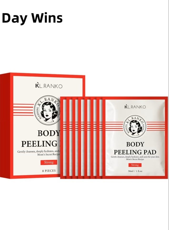 فوز اليوم وسادة تقشير الجسم مع وصفة حمام الأم ، قفازات غسيل وفرك للجسم الكل في واحد ، قفازات تقشير مكثفة لخلايا الجلد الميتة ، قشعريرة الرعب والجلد المتقشر ، 8 قطع - Image 1