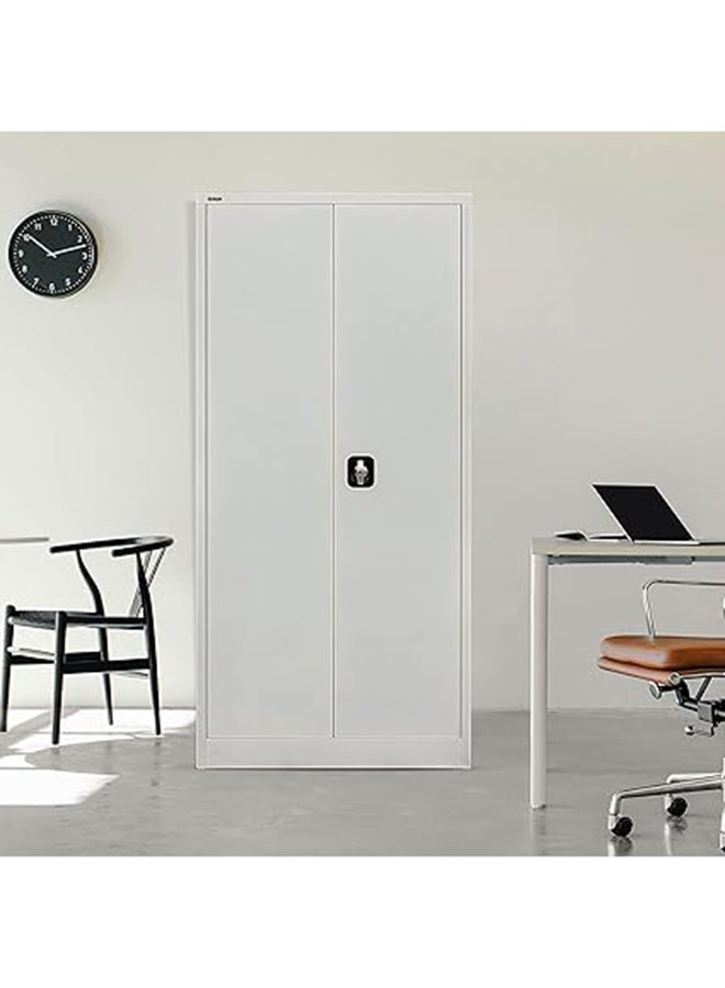 RIGID OEM Steel Office Cupboard - Grey - Image 1