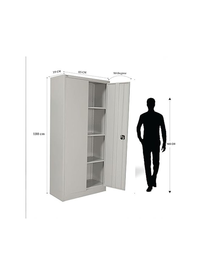 RIGID OEM Steel Office Cupboard - Grey - Image 2