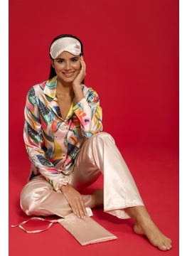 for you in&out 6-Piece Flower Pattern Salmon Pajama Set S27480  - Image 4