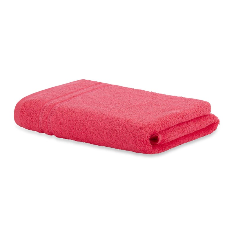 Welspun 100% Cotton Quick Dry Bath Towel | High Absorbency Super Soft, Fast Drying Towels for Bath | 380 GSM Large Size 1 Piece Bath Towel for Men and Women | Sized 70cm X 137cm Coral - Image 1