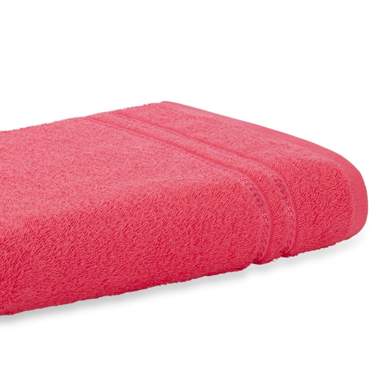 Welspun 100% Cotton Quick Dry Bath Towel | High Absorbency Super Soft, Fast Drying Towels for Bath | 380 GSM Large Size 1 Piece Bath Towel for Men and Women | Sized 70cm X 137cm Coral - Image 3