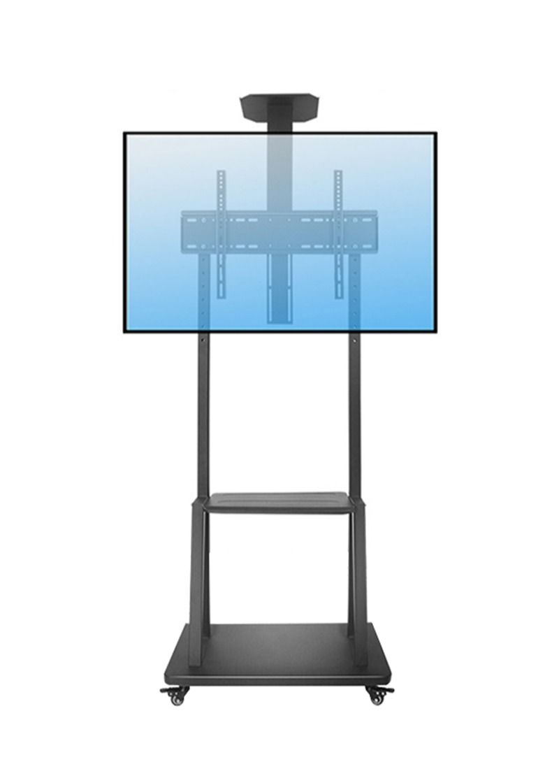فلاشهوك حامل تلفزيون أرضي متنقل مع عجلات لأجهزة تلفزيون 40-75 بوصة للمنزل المكتبي في الهواء الطلق - Image 1