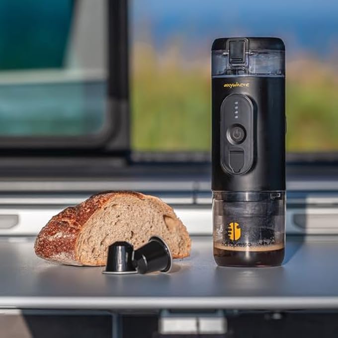 handpresso Portable Espresso Machine  Black 60 Ml Capacity  Travel Coffee Maker For Espresso Capsules Or Ground Coffee - Image 3