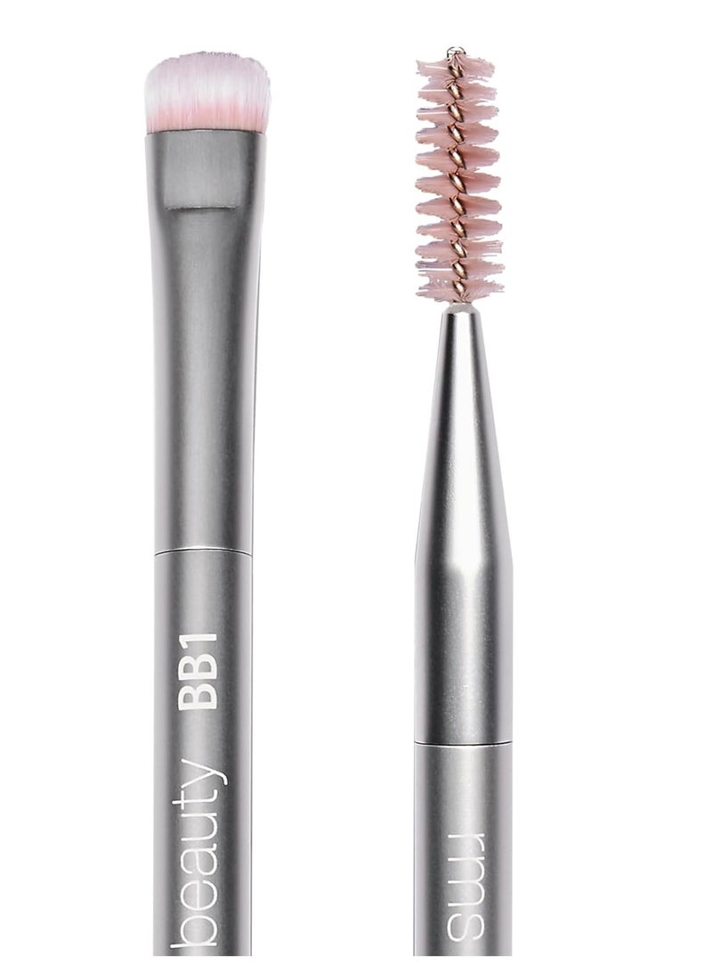 RMS Beauty RMS Beauty Back2Brow Brush - Eyebrow Makeup Brush with Spoolie, Eyebrow Brush, Make Up Brush, Brow Brushes for Eyebrows, Eyebrow Pencil Powder Brush - Image 2