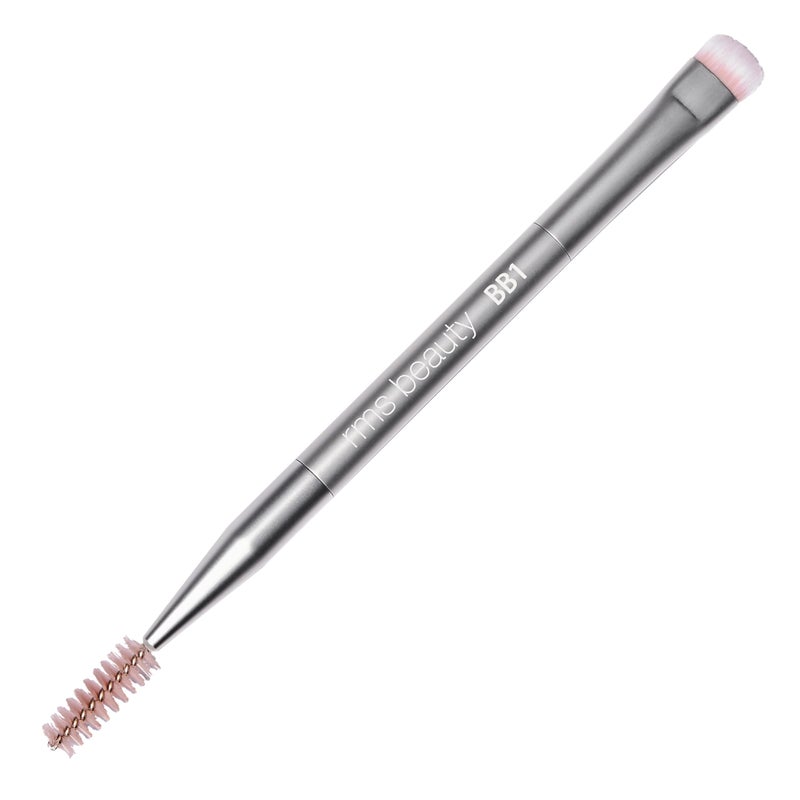 RMS Beauty Back2Brow Brush - Vegan, Synthetic Fiber Eyebrow Makeup Brush with Spoolie, Cruelty Free Clean Beauty Makeup Tools - Image 1