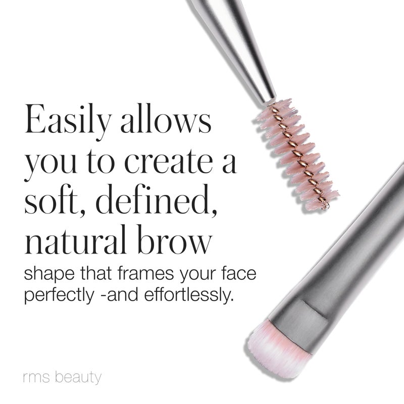 RMS Beauty Back2Brow Brush - Vegan, Synthetic Fiber Eyebrow Makeup Brush with Spoolie, Cruelty Free Clean Beauty Makeup Tools - Image 4