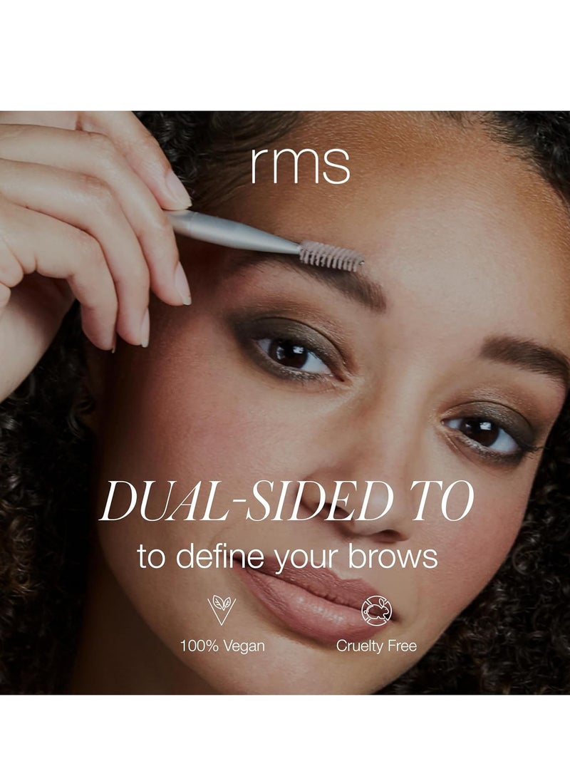 RMS Beauty RMS Beauty Back2Brow Brush - Eyebrow Makeup Brush with Spoolie, Eyebrow Brush, Make Up Brush, Brow Brushes for Eyebrows, Eyebrow Pencil Powder Brush  - Image 3