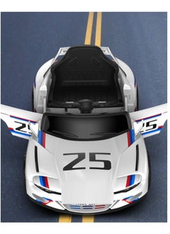 Generic Kids Electric Ride On Vehicles, Motorised Toy Cars Children Electric Car with Remote Control,  Baby Ride on Toy Car Electric Car White  - Image 2