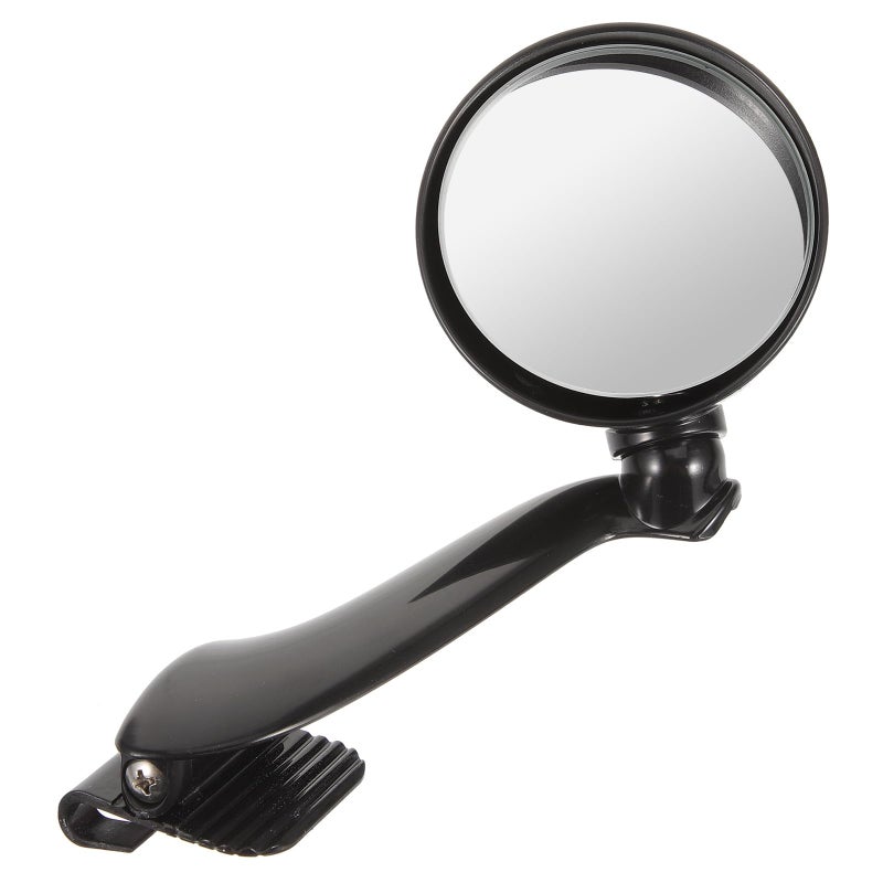 Black Round Blind Spot Convex Mirror Left Side For Car SUV Front Wheel Zone Assistance - Image 2