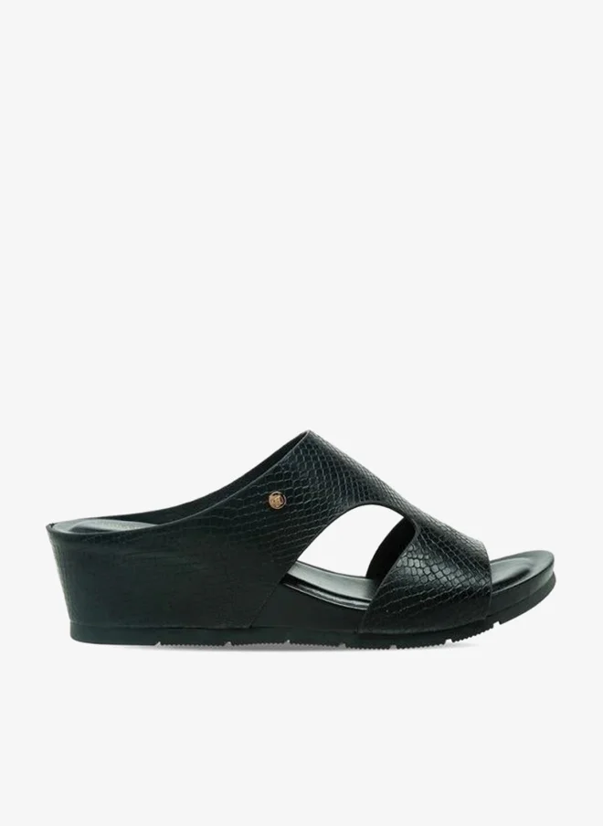 Women Textured Wedge Heel Sandals