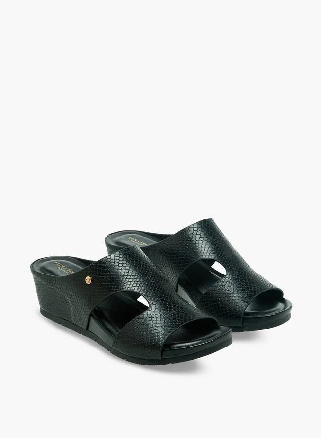 Women Textured Wedge Heel Sandals