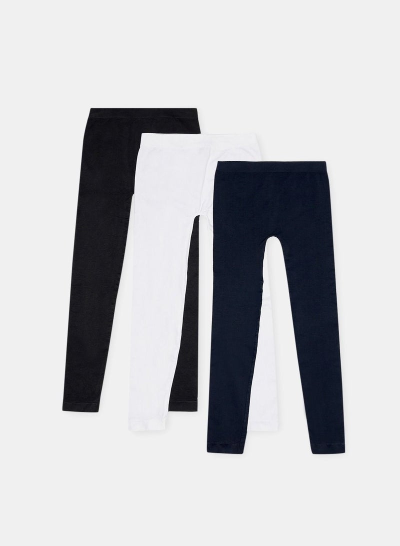 Carina Pack of 3 Microfiber Slim Leggings  - Image 1