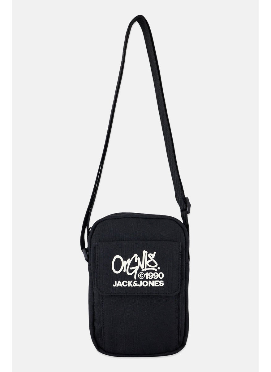 Jack Jones Men Vintage Logo Cross Body Bag, Black  - Image 1