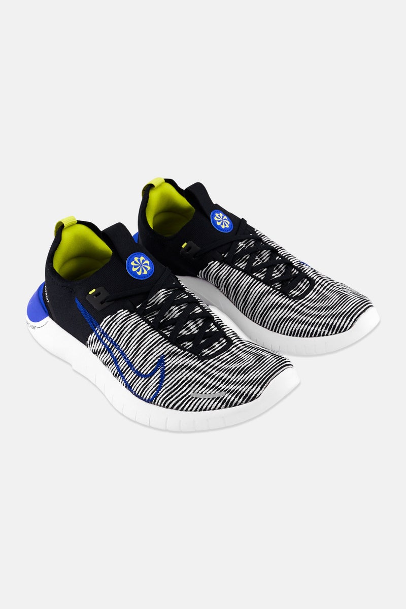 Nike Men Free Rn Flyknit Lace Up Running Shoes, Multicolor  - Image 1