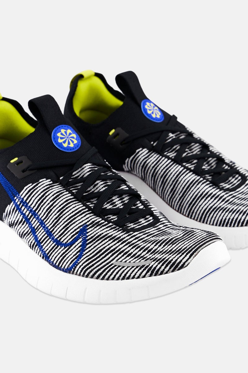 Nike Men Free Rn Flyknit Lace Up Running Shoes, Multicolor  - Image 3