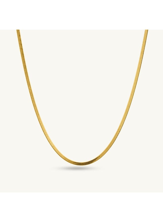 PALMONAS 18k Gold Tone Plated Silk Gold Chain for Men - Image 1