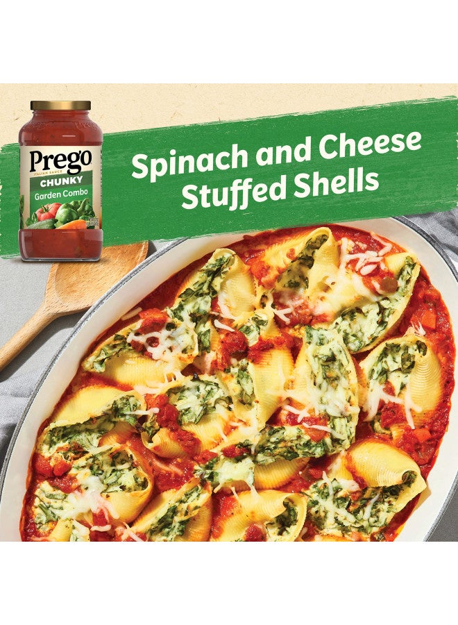 Prego Chunky Garden Combo Pasta Sauce, 23.75 Oz Jar - Image 2