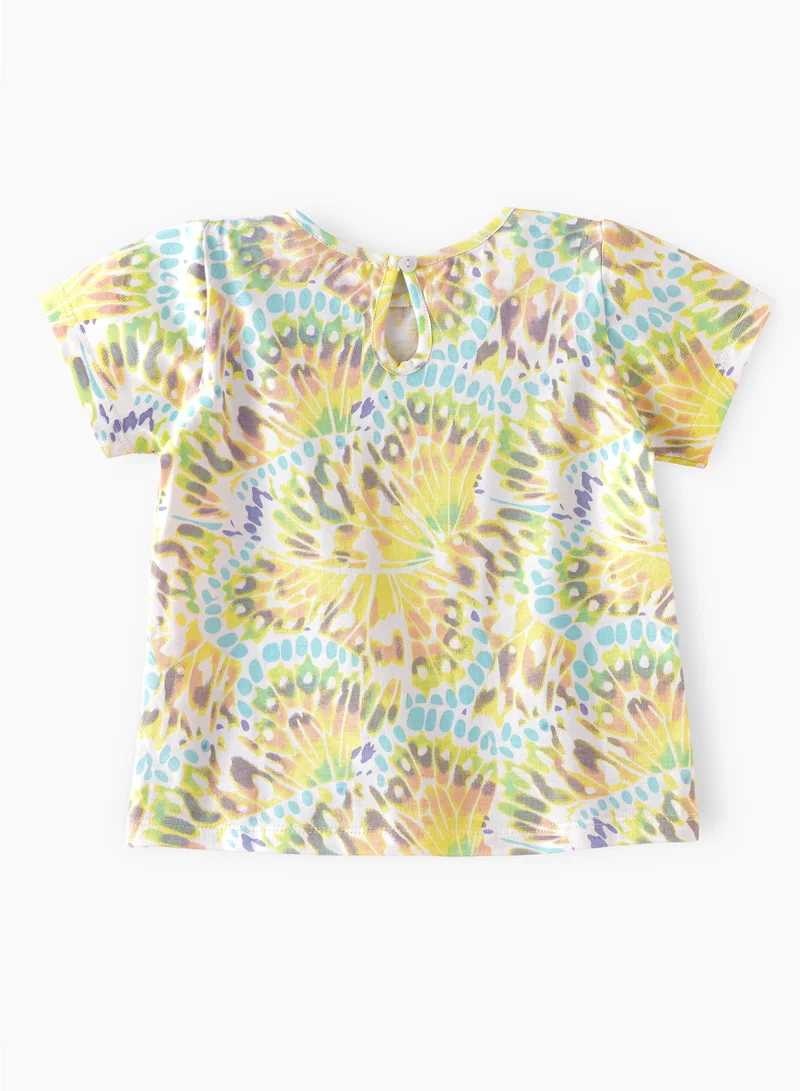 Jelliene Sunshine Squad: Girls' Breezy Cotton Tees Playful Prints & Summer Fun