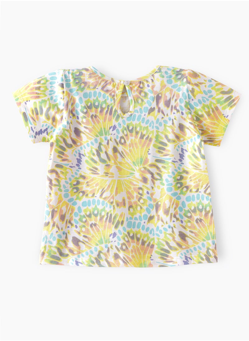 Jelliene Sunshine Squad: Girls' Breezy Cotton Tees Playful Prints & Summer Fun  - Image 2