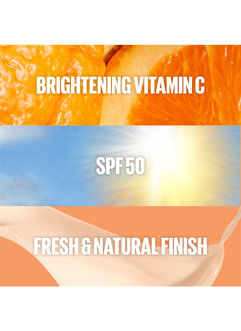MAYBELLINE NEW YORK مايبيلين نيويورك، Fit Me Fresh Tint SPF 50 مع فيتامين C لتفتيح البشرة، 02  - Image 4