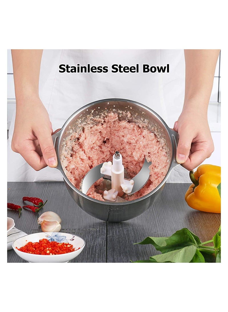 Eworld Electric Meat Chopper and Grinder, Stainless Steel Food Processor for Vegetable and Fruits 2L  - Image 2