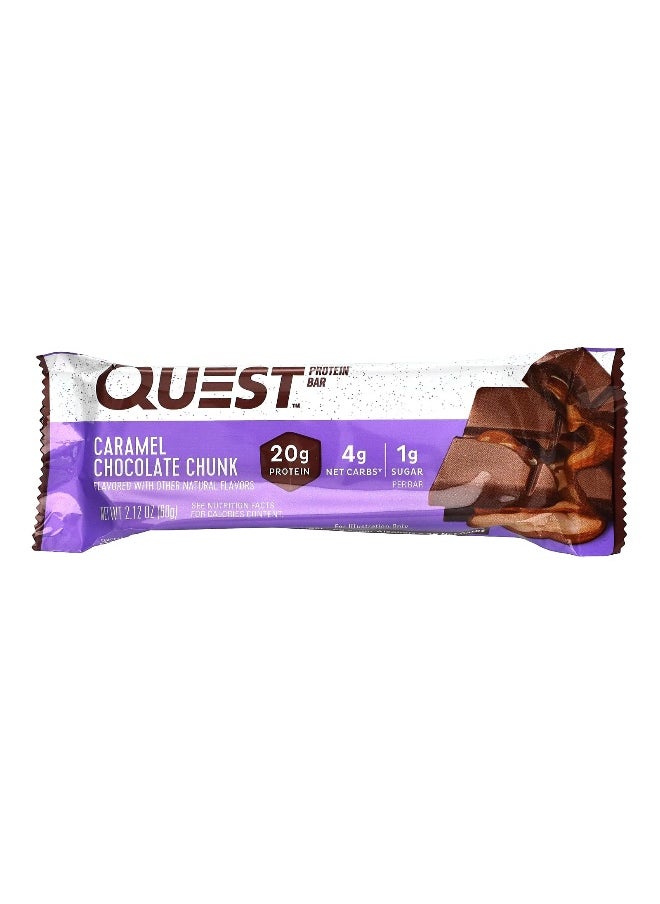QUEST NUTRITION Quest Nutrition, Protein Bar, Caramel Chocolate Chunk, 12 Bars, 2.12 oz (60 g) Each  - Image 3