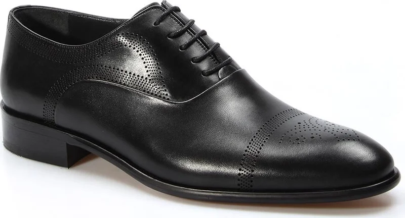 Fast Step Genuine Leather Leather Black Antique Men's Classic Shoes 893ma4403