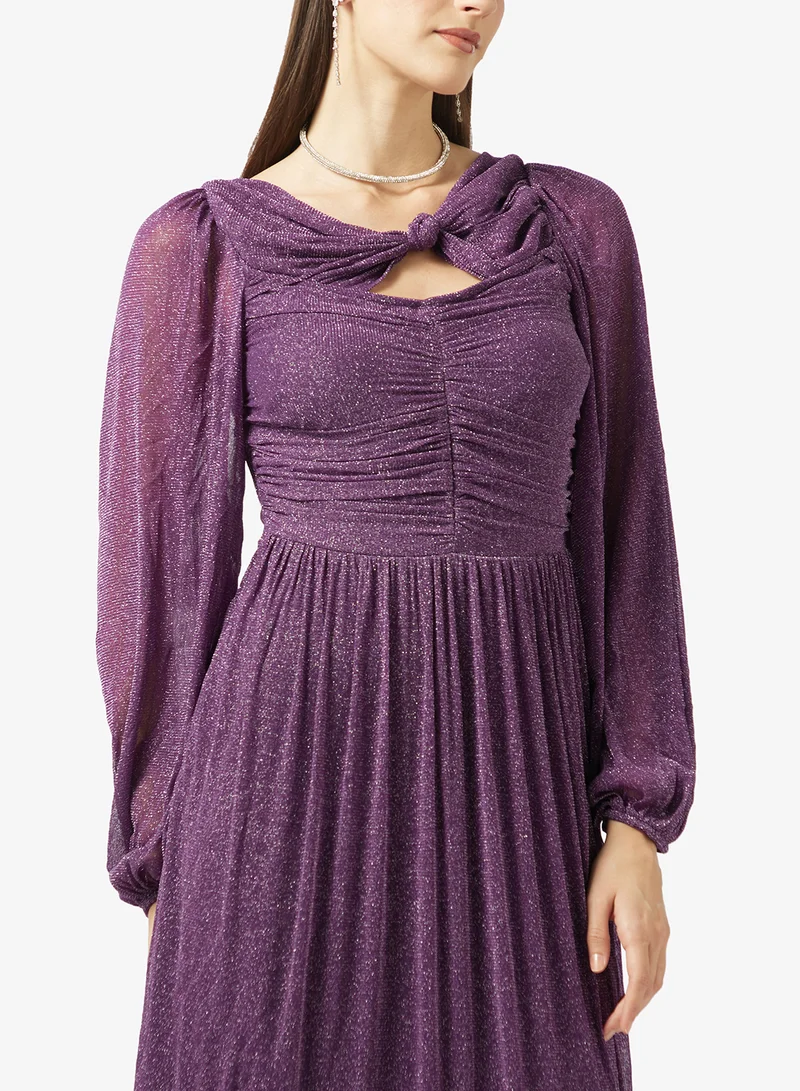 Khizana  Shimmer A-line Dress for Women | Best Price UAE