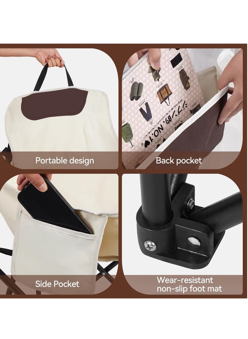 Spall Chairs Lawn Chairs Portable Chair Support, Foldable Chair Sets up in 4 Seconds, Backpacking Chair with Caring Bags, - Image 3