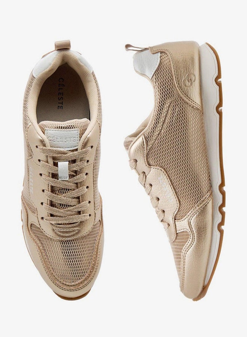 سيليست سنيكرز نسائي بتفاصيل شعار وإغلاق برباط - Image 3