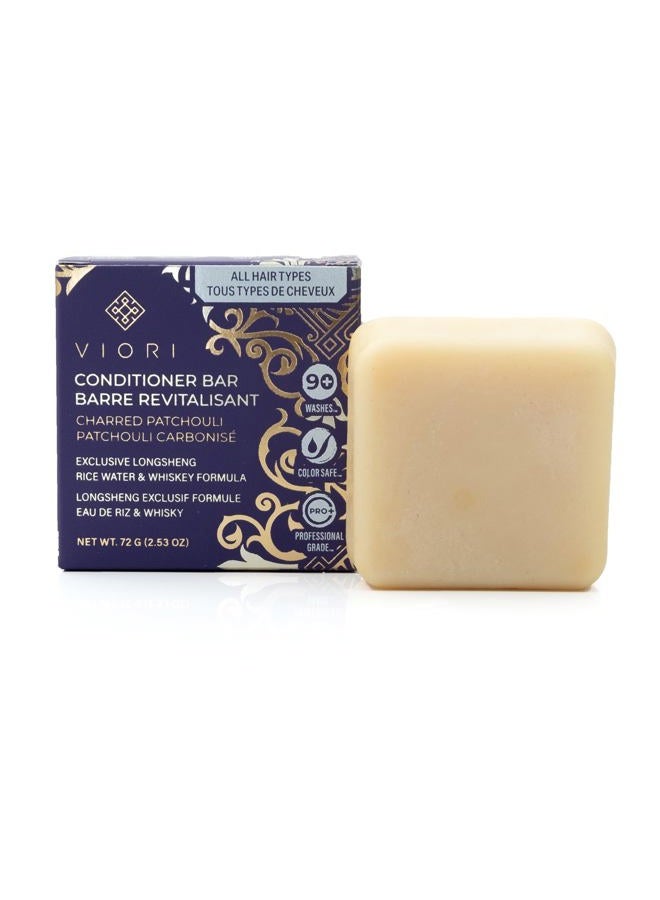 Viori Hamish & Co. Conditioner Bar - Charred Patchouli - Conditioner for Men - Handcrafted with Scottish Islay and Whiskey Infused - Made from Natural Ingredients - Sulfate, Paraben, Cruelty, & Plastic-Free - Image 1
