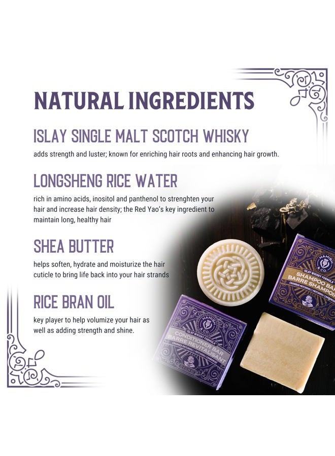 Viori Hamish & Co. Conditioner Bar - Charred Patchouli - Conditioner for Men - Handcrafted with Scottish Islay and Whiskey Infused - Made from Natural Ingredients - Sulfate, Paraben, Cruelty, & Plastic-Free - Image 3