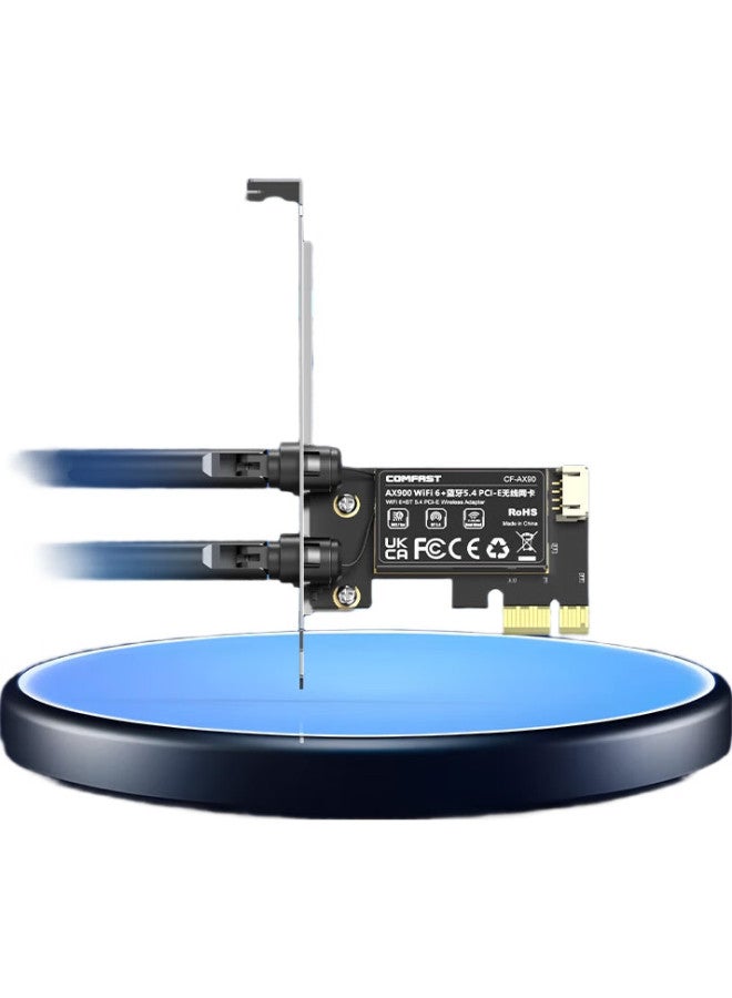 Comfast Cf-Ax90 Wireless Network Card, Bluetooth 5.4 Two-In Pcie Interface, Wifi 6 Dual-Band 5G, Desktop Computer Built-In Wifi Transmitter And Receiver, High-Speed - Image 1