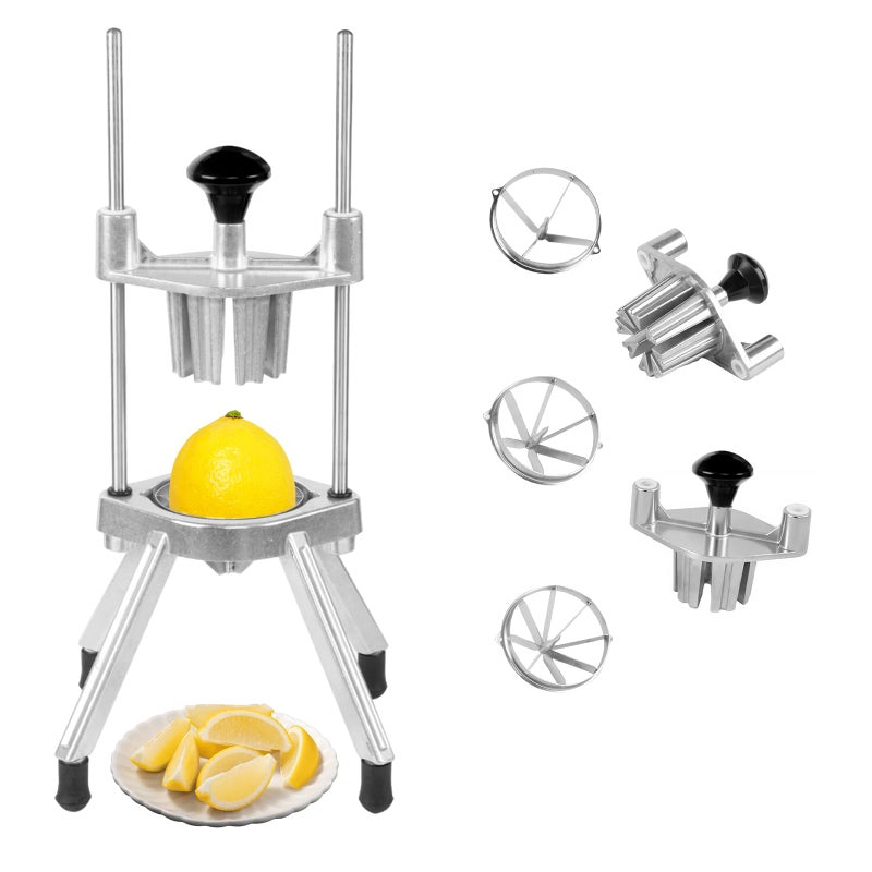 BotaBay Commercial Lemon Cutter 4 & 6 & 8 Section with V-Shaped Stainless Steel Blades Easy Wedger Fruit Lime Slicer Vegetable Chopper Dicer for Home Bar Restaurant - Image 1