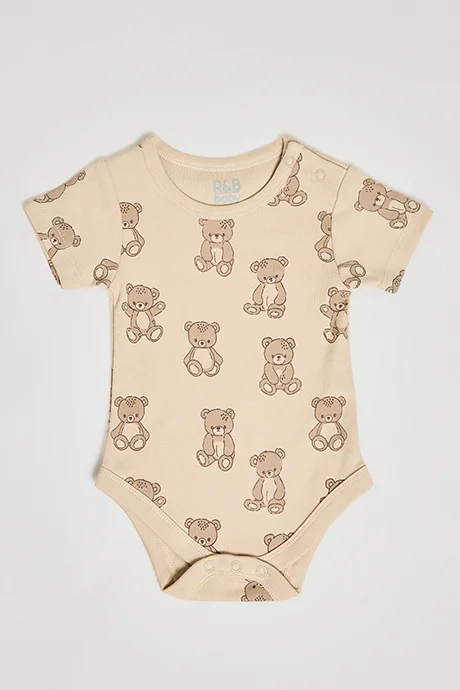 أر أند بي 3 Pack Printed Bodysuits