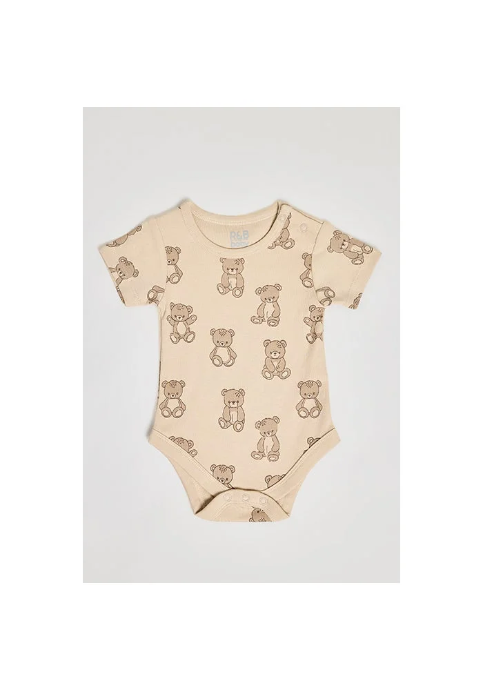 أر أند بي 3 Pack Printed Bodysuits