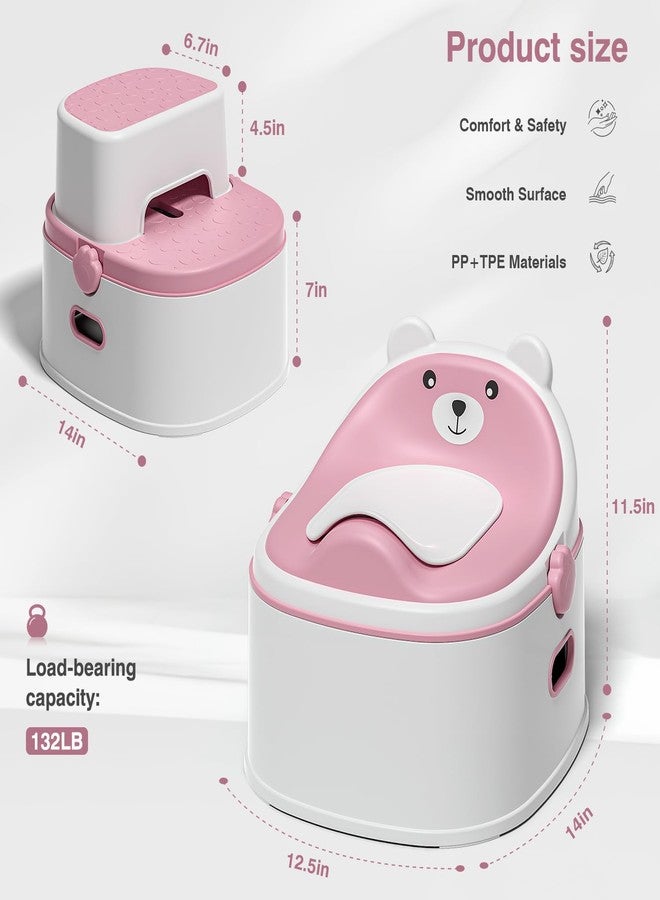 MoreFeel 3-in-1 Toddler Potty Training Toilet for Boys & Girls - Convertible Potty Chair with Step Stool for Toddlers 1-3, Anti-Slip Design Toddler Toilet Seat - Removable & Easy to Clean - Image 4