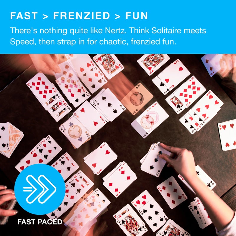 Brybelly Nertz Card Game 12 Decks of Standard 3.5 x 2.5 Wide Poker Cards - Playing Cards 12 Pack for Dutch Blitz Card Game with 12 Unique Colors - Image 2