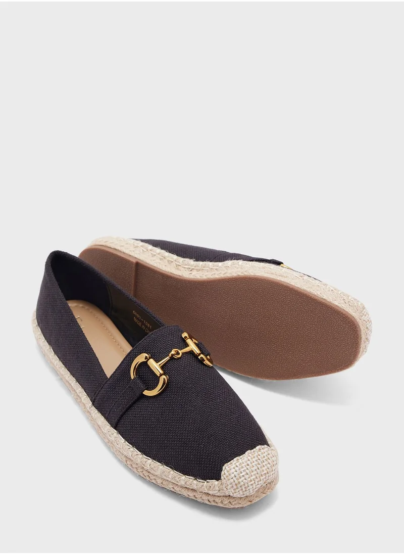 ايلا Buckle Detail Canvas Espadrille