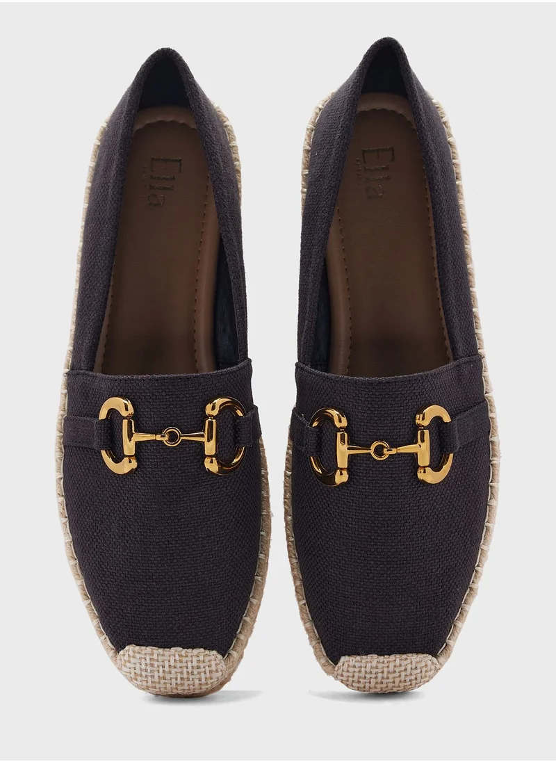 ايلا Buckle Detail Canvas Espadrille