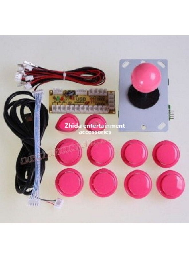DIY Arcade Joystick Circuit Board USB Accessories Kit USB Joystick Computer Joystick Small Card Chip PC Joystick-Product Color:Orange  - Image 1