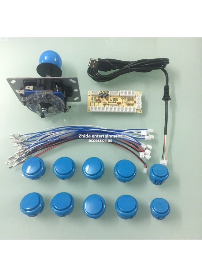 DIY Arcade Joystick Circuit Board USB Accessories Kit USB Joystick Computer Joystick Small Card Chip PC Joystick-Product Color:Orange  - Image 3